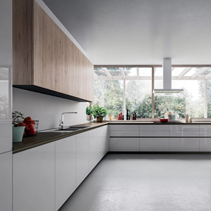 JY Project Customized Furniture 2026 Modern Design Economical MDF Water Resistant Easy Clean Easy Installation Kitchen <b>Cabinet</b> - Product Image 3