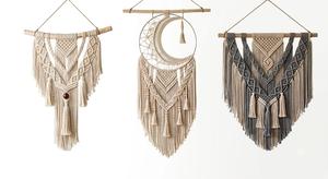 Macrame <b>Plant</b> <b>Hanger</b> Wall Decor Eco-Friendly Cotton Square Velvet Cushion Cover Embroidered Home Hotel Custom - Product Image 2