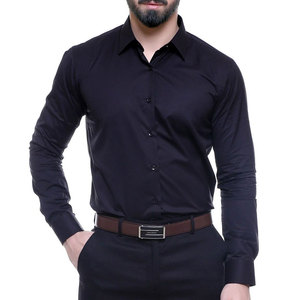 Chemises habillées pour hommes en pur coton de haute qualité, nouveau design avec col montant, grandes tailles, prix d'usine pour la saison printanière - Product Image 3