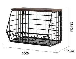 Étagère de rangement de cuisine murale en fer à double niveau, personnalisable, non pliable, multi-usages pour la maison, les restaurants, les hôtels - Product Image 5