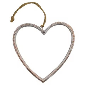 Cutout Heart Metal Christmas <b>Tree</b> <b>Ornament</b> Decorative Holiday Hanging Accent - Product Image 3