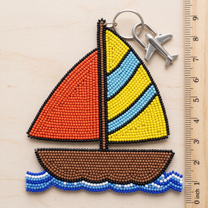 Colorful Seed Beads Beaded <b>Keychain</b> Embroidery Bag Decoration Stylish Seed Beads Embroidery <b>Keychain</b> Handmade <b>Custom</b> Charm - Product Image 2