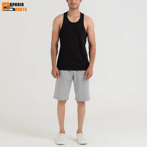 Pantalones Cortos Deportivos Personalizados con Logotipo, 100% Algodón, Felpa, Elásticos, Sólidos, Transpirables, de Secado Rápido, Unisex, de Verano, con Estampado Francés - Product Image 2