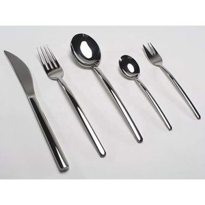 Modern look Stainless steel <b>gold</b> silver flatware set with unique royal handle look cutlery set for restaurant wedding home hotel - Product Image 5