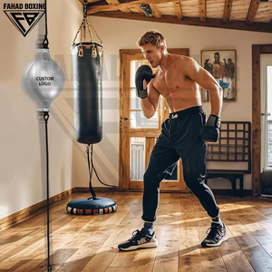 Équipement d'entraînement de boxe, MMA et kickboxing, ballon de vitesse réflexe couleur argent, service OEM, du plafond au sol. - Product Image 6