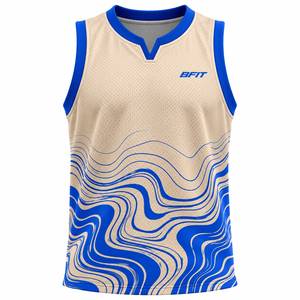 Conjunto de Uniforme de Baloncesto para Hombre, Jersey sin Mangas de Malla Transpirable, Pantalones Cortos con Cintura Elástica, 100% Poliéster de Secado Rápido para Juego en Equipo - Product Image 2