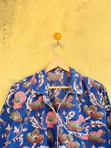 Handmade Cotton Pajama Set Night Suit Womens Block Print Pajama Set Floral Short Loungewear Comfortable <b>PJ</b> sets <b>Christmas</b> Gift - Product Image 2