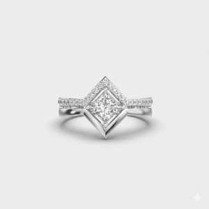 Moonlit Radiance Women's 925 Sterling <b>Silver</b> 1.70 Ct <b>Emerald</b> Cut Lab Grown Diamond Micro Pave Wedding Engagement <b>Ring</b> OEM - Product Image 1