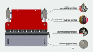 HG 220ton Nominal Pressure Hydraulic Bending Machines Servo Motor CNC Press Brake Machine For Sheet Metal