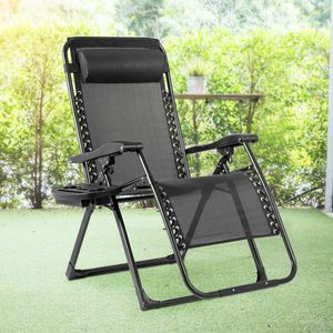 Sedia a sdraio Oversize per esterni con portabicchieri di alta qualità - Product Image 3
