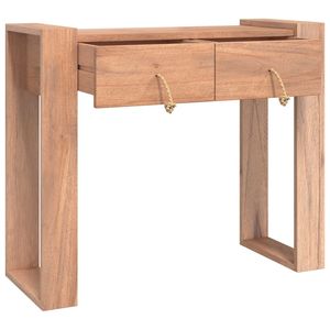 Table console en bois de teck massif de 35,4 pouces - Product Image 3