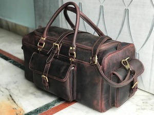 กระเป๋าเดินทางหนังแท้ จำหน่ายส่ง กระเป๋าแบบดัฟเฟิล ขนาด 36-55 ลิตร น้ำหนักเบา ความจุเยอะ พกพาสะดวก ใส่รองเท้าได้ - Product Image 2