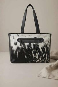 Sac fourre-tout tendance en cuir véritable avec poils, pour femme, été, multifonction, portable, sac à bandoulière LHTB-0033 - Product Image 4