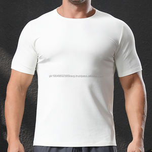 Outdoor Training High-Elastic Side Split Plain <b>Tshirt</b> for Printing <b>Tshirts</b> Wholesale Blank Tee Shirt - Product Image 1