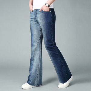 Pantalones de mezclilla lavados de cintura alta, corte recto regular, diseño ajustado, a la moda, nuevos, para hombre, venta al por mayor con servicio OEM - Product Image 4
