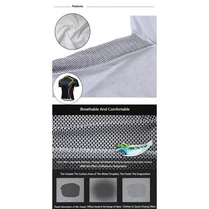 Ensemble de maillot de cyclisme unisexe de haute qualité, respirant, antibactérien, à séchage rapide, maillot à manches courtes, short, kit, uniforme de vélo de route, taille plus - Product Image 2