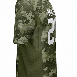 Maillot de football américain respirant de haute qualité imprimé par transfert thermique, grande taille, 100 % polyester, anti-humidité - Product Image 4