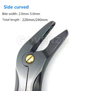 เครื่องมือผ่าตัดกระดูกแบบดับเบิ้ลแอคชั่น สแตนเลสสตีล ยี่ห้อ Stille แบบตรงและแบบโค้ง ขนาด 22 ซม. 24 ซม. เคลือบสีดำ สำหรับศัลยกรรมกระดูก - Product Image 5