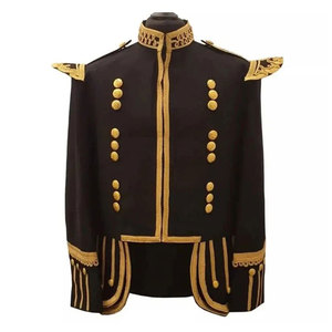 Chaqueta de Uniforme Escocesa Negra para Hombre, 100% Lana de Alta Calidad, Tradicional, Venta al Por Mayor - Product Image 1