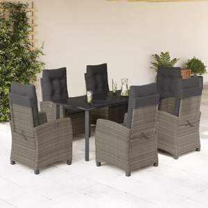 Conjunto de Comedor para Jardín en Gris Oscuro - Product Image 1