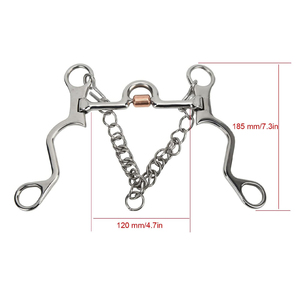 Stainless Steel Copper Mouth Horse Bit for Training Riding Durable OEM Custom Manufacturing Horse Riding Bits Customized - Product Image 5