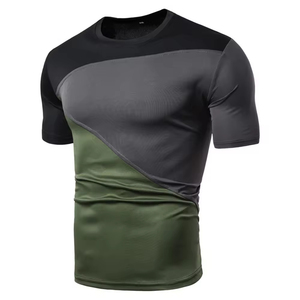 Camiseta Deportiva de Manga Corta con Cuello Redondo y Estampado por Sublimación Ecológica, Ajustada al Cuerpo, para Hombre, Tejido de Poliéster - Product Image 2
