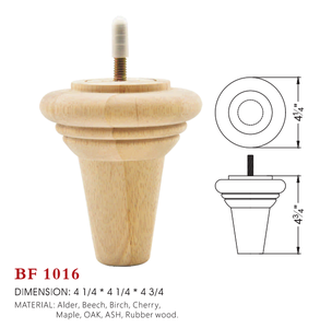 Durable Solid Wood Round Furniture <b>Legs</b> <b>for</b> <b>Sofa</b> Ottoman Cabinet OEM Manufacturing Solid Wood Round Furniture <b>Legs</b> - Product Image 2