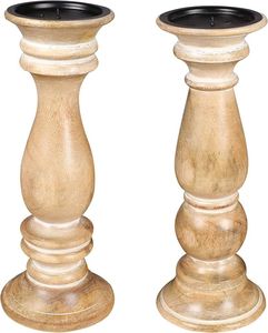 Modern Wooden Candle Holder Unique Design Decorative Item For Living Room And Office <b>Table</b> Decoration - Product Image 4