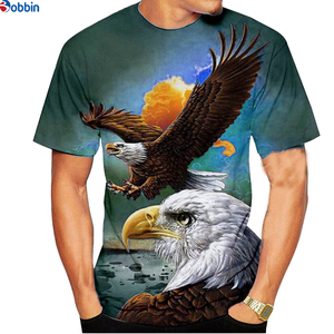 Custom Designed Eagle 3d Print Personalized <b>Men's</b> T Shirt O Neck Short Sleeve <b>Animal</b> Streetwear Summer Loose Male T Shirt 3d - Product Image 5