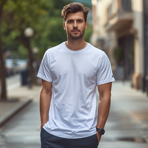 T-shirt décontracté en coton jaune personnalisé pour hommes et femmes avec personnalisation OEM/ODM, tissu anti-plis et respirant 280g - Product Image 2