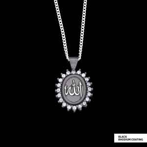 Colgante islámico BOJ 03 Hazmat Ali y colgante islámico rectangular de plata musulmana hecho a mano en plata de ley 925. Oferta a bajo precio. - Product Image 3