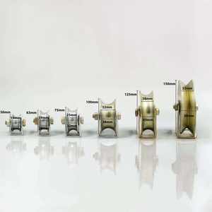 Ruedas de Acero Inoxidable Modernas para Puertas Correderas, Ensamblaje de Componentes de Riel Duradero de Alta Resistencia que Rodan Suavemente, para Villas y Apartamentos - Product Image 3