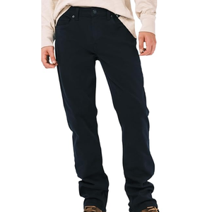 กางเกงขายาวทรงตรงผ้าเฟรนช์เทอร์รี่สำหรับผู้ชาย ไม่ใช่ผ้าเดนิม ผสมผ้าฝ้ายยืดหยุ่นเพื่อความสบายในสไตล์ลำลองและสวมใส่ได้ทุกวัน - Product Image 1