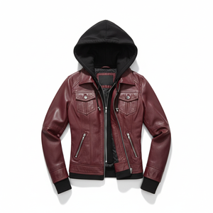 <b>Women</b> Leather <b>Jacket</b> Waterproof Custom OEM Wholesale - Product Image 5