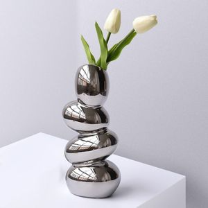 Designer handcrafted metal flower <b>vase</b> <b>unique</b> artistic design ideal for elegant home decor and floral arrangement display - Product Image 4