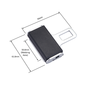 Boucle de ceinture de sécurité S50C en acier au carbone et bouton de déverrouillage en plastique ABS pour ceinture de fixation de cargaison - Product Image 3