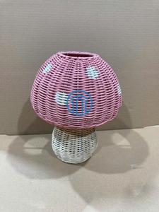 Premium Handmade Mushroom Rattan Lamp Wicker Night <b>Light</b> for Kids Bedroom <b>Nursery</b> Decoration Decoration Wholesale OEM ODM - Product Image 2