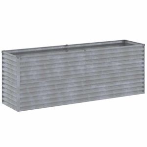 Grandes jardinières surélevées en acier corten rouillé avec incrustations décoratives, ensembles de jardin - Product Image 3