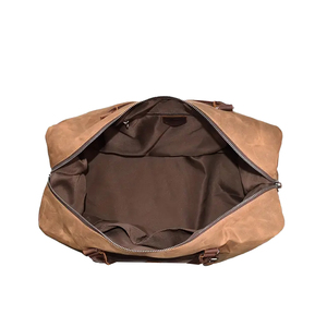 Nouveau sac de voyage décontracté en cuir véritable sur mesure, prix de gros, léger, qualité supérieure, polyester, 100% cuir véritable - Product Image 2