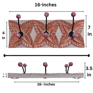 Smart Art Wood Carving <b>Wall</b> Hangings <b>Key</b> Hanger 3 <b>Hooks</b> Wooden <b>Wall</b> Mount <b>Key</b> Hanger <b>Wall</b> Personalized <b>Key</b> <b>Hooks</b> Engineered Wood - Product Image 6