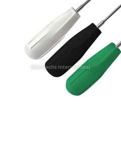 Juego de Elevadores Dentales Surtechs de 3 Piezas, Ergonómicos, con Mango de Plástico, Rectos, de Acero Inoxidable de Grado Alemán, Certificación CE Clase I - Product Image 5
