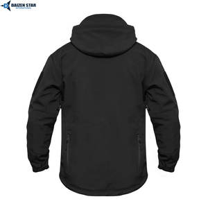 Chaqueta Softshell Resistente al Viento, Ecológica y de Alta Resistencia, con Cuello Alto y Bolsillo Frontal, Ropa de Trabajo Industrial con Capucha, Prenda de Seguridad - Product Image 5
