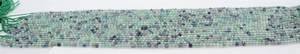 Perles de fluorite naturelle multi-facettes, forme rondelle, 3 à 4 mm, perles de fluorite en vrac, chaîne de perles pour la création de bijoux - Product Image 5