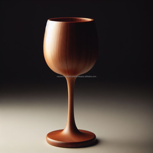 ถ้วยไม้ที่สวยหรู Goblet เรือดื่มระดับพรีเมียมประดิษฐ์วัสดุที่ดีที่สุดเกรซที่ไม่มีเวลาแว่นตาน้ําเบียร์ดูแลที่ไร้ที่ติ - Product Image 2