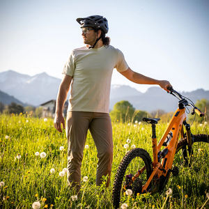 Pantalon de moto tout-terrain respirant en polyester/coton, avec logo personnalisé, séchage rapide, pour motocross, course et VTT - Product Image 3