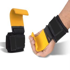 Ganchos de Levantamiento de Pesas de Alta Resistencia con Correa para la Muñeca, Agarres Antideslizantes para Levantamiento de Pesas, Dominadas, Fisicoculturismo y Entrenamiento en Gimnasio - Product Image 3