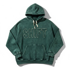 Sweat-shirt à capuche en coton lourd pour homme, 400 GSM, coupe ample, pour l'hiver - Product Image 6