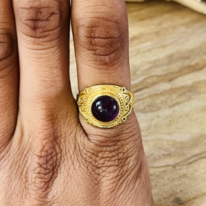 High Demand Brass <b>Ring</b> Vintage 18k Gold Plated Bohemia Tribal <b>Ring</b> <b>Chunky</b> Statement Handmade Wholesale <b>Ring</b> For Women - Product Image 2