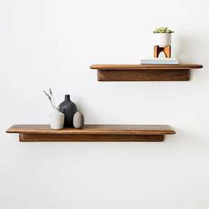 Modern <b>Square</b> Wooden Adjustable <b>Floating</b> Wall <b>Shelf</b> Single Tier Non-Folding Flexible Design for Flower Pots - Product Image 3