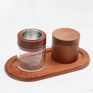 Venta caliente Bakhoor con bandeja Diseño único moderno Juego de bandeja de acacia de acrílico de madera con quemador de bakhoor Quemador de madera de acacia Mubkhar - Product Image 1